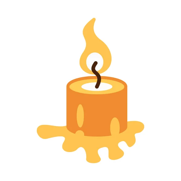 Composição de queimadura de vela mexicana —  Vetores de Stock