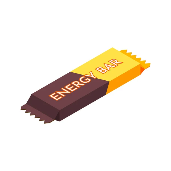 Energy Bar Chocolate Composition — Stock Vector