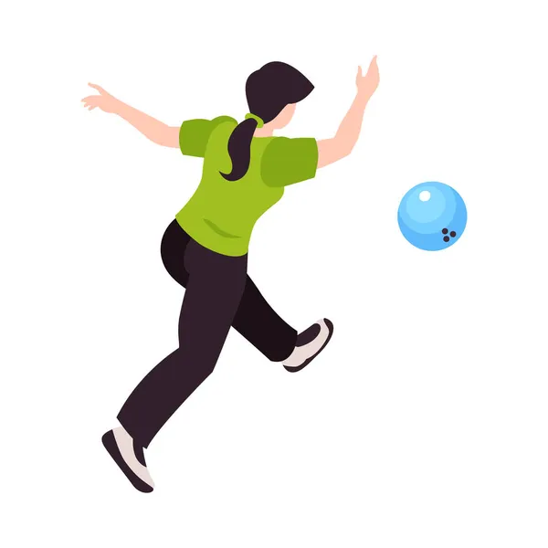 Bowling balle jetée Composition — Image vectorielle