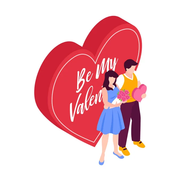Be My Valentine Composition — Stock Vector