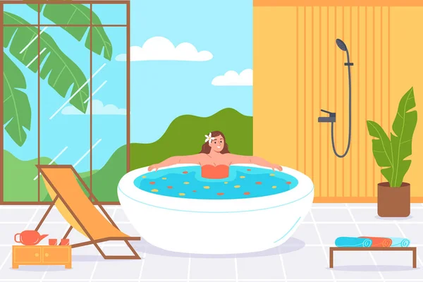 Illustration de bain spa — Image vectorielle