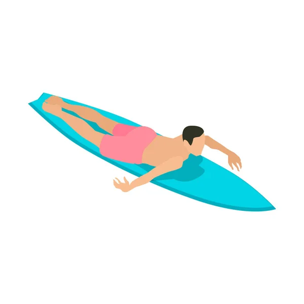 Poner abajo la composición de natación — Vector de stock