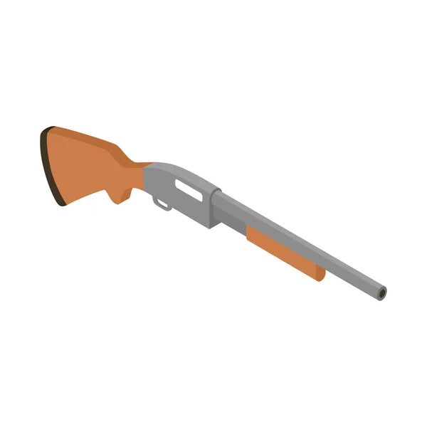 Sheriff Rifle Gun Composición — Vector de stock