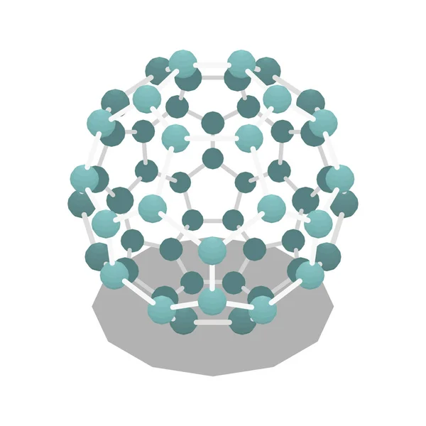 Composición de la bola de estructura atómica — Vector de stock