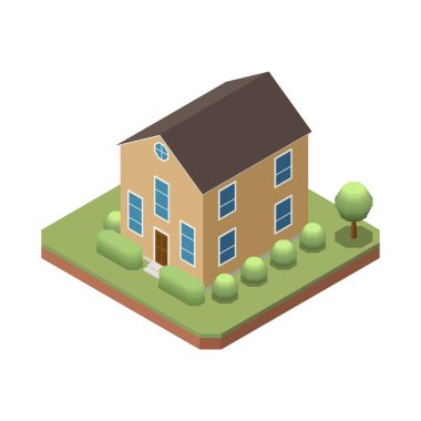 House Suburban Binası Kompozisyonu