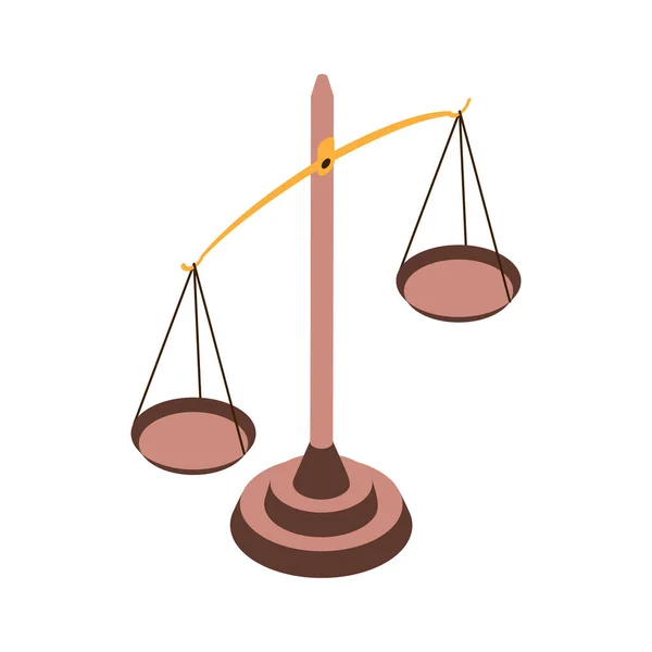 Equilibrio pesa composición isométrica — Archivo Imágenes Vectoriales