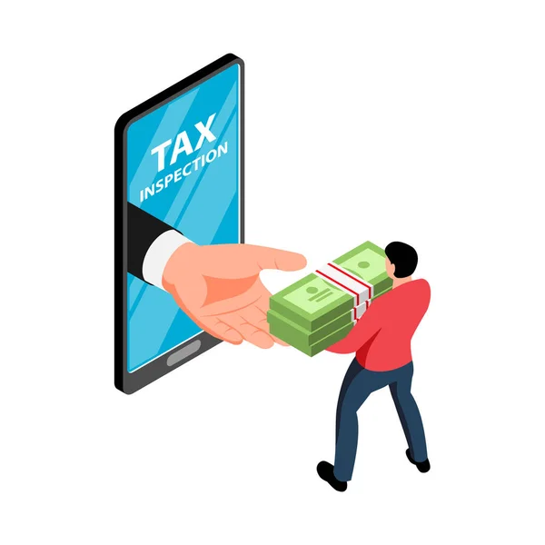 Složení aplikace daňové kontroly — Stockový vektor