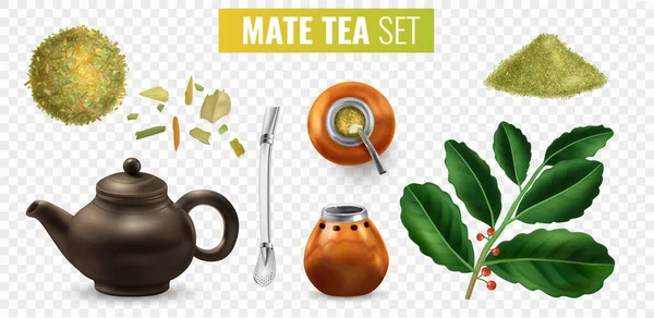 Mate-Tee-Set — Stockvektor