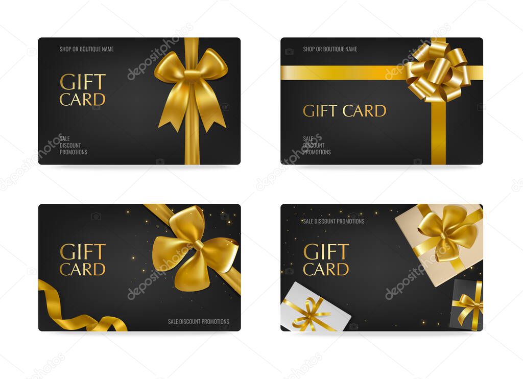 Gift Cards 2x2 Realistic Set