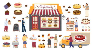 Şekerleme Dükkanı Düz Seti