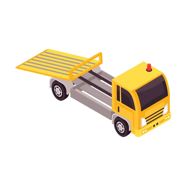 Isometrische Zusammensetzung von Lastkraftwagen — Stockvektor