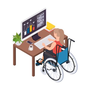 Tekerlekli sandalye kompozisyonu üzerinde çalışıyorum.