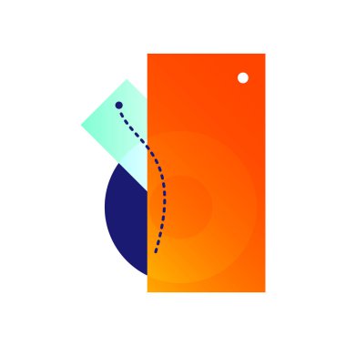 Dikdörtgen Etiketler Tasarım Bileşimi