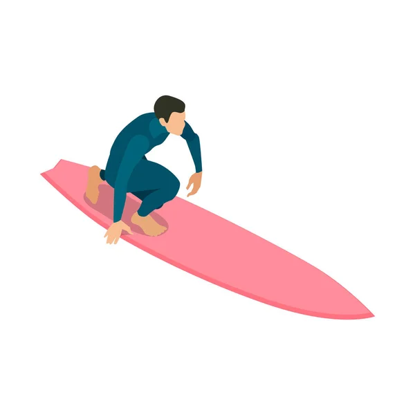 Серфінг на колінах — стоковий вектор