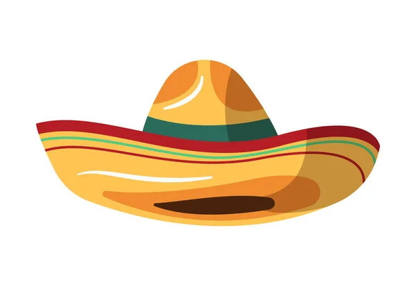 Mexická Klobouk Sombrero složení — Stockový vektor