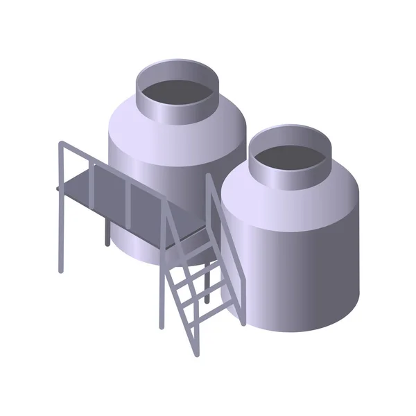 Pots de production laitière Composition — Image vectorielle
