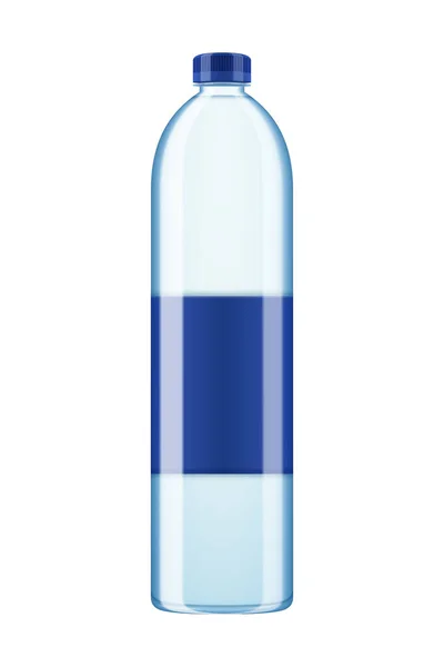 Composición de la botella de agua del cilindro — Vector de stock