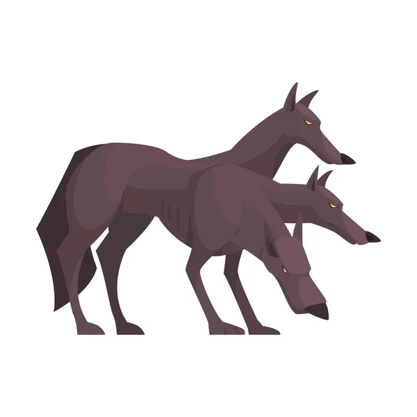Loups Créatures magiques Composition — Image vectorielle