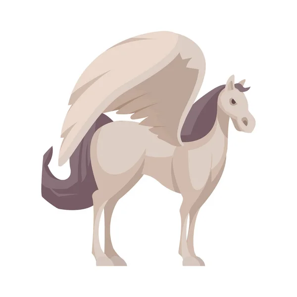 Pegasus Magical Creature Composition — Stock Vector