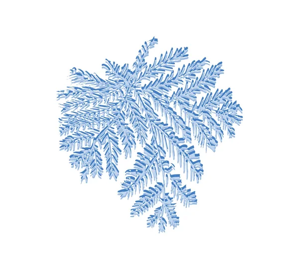 Realistic Hoarfrost Ice Composition — Vettoriale Stock