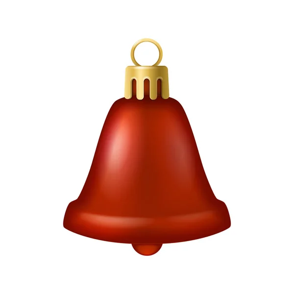 Složení ozdoby červeného zvonku — Stockový vektor