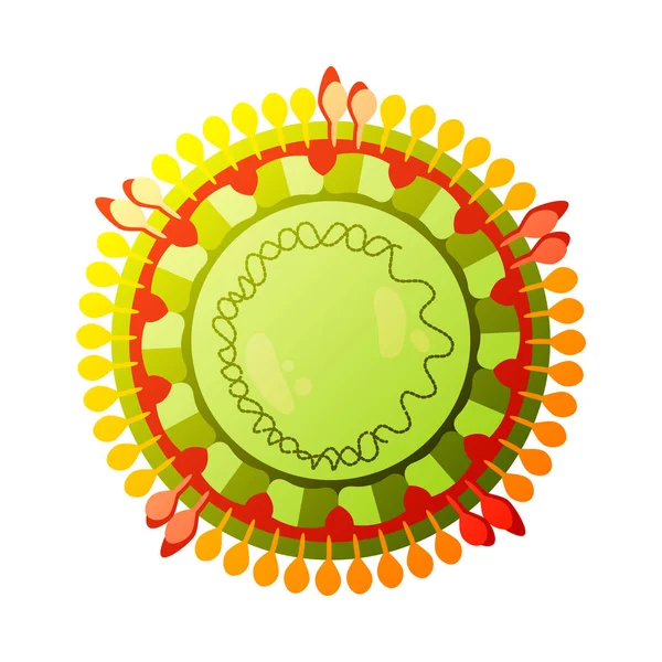 Hepatit Färg Virus Sammansättning — Stock vektor
