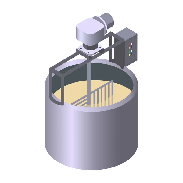 Zuivelproductie Mixer Samenstelling — Stockvector