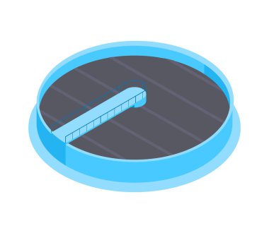 Isometric Su Barajı Kompozisyonu