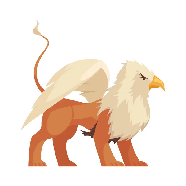 Složení tvora orla lva — Stockový vektor