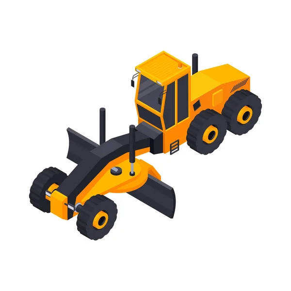 Road Construction Vehicle Composition — Stock vektor