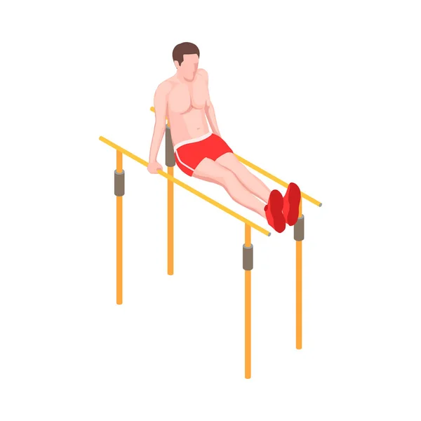 Parallel Bars Legs Composition — Vettoriale Stock