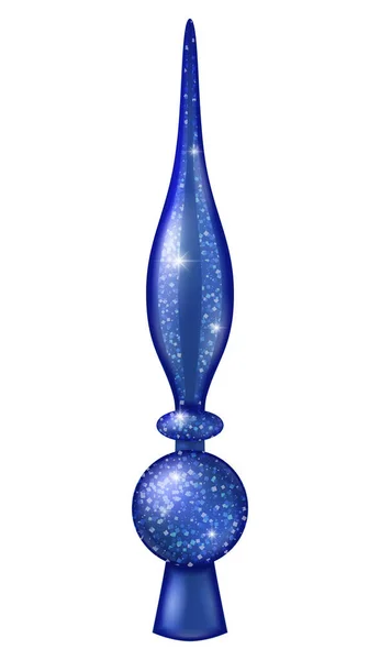 Blauwe Top Ornament samenstelling — Stockvector