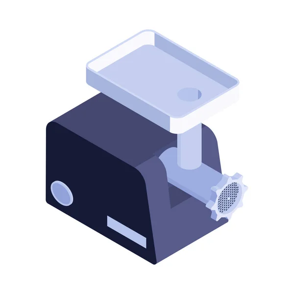 Meat Mincer Isometric Composition — Vettoriale Stock