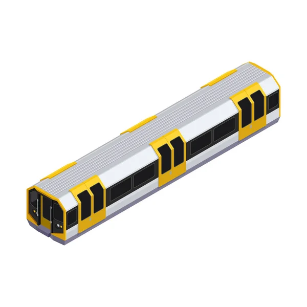 Metro Tågbil sammansättning — Stock vektor