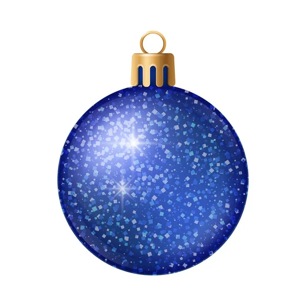 Mavi Noel Balosu Kompozisyonu — Stok Vektör