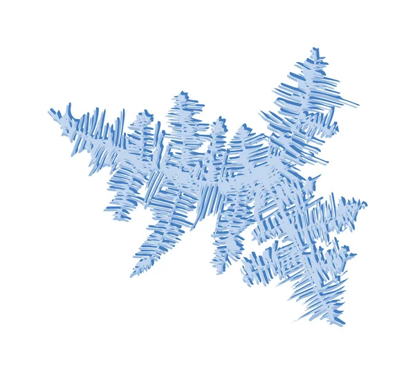 Ice Hoarfrost Realistic Composition — Stockvektor