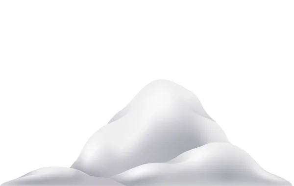 Bunch Of Snow Composition — 图库矢量图片