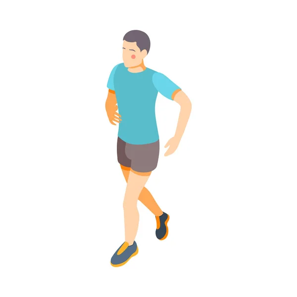 Jogging Cardio Practice Composition — Archivo Imágenes Vectoriales