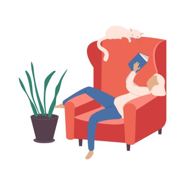 Kitap Kedi Kompozisyonu Okunuyor