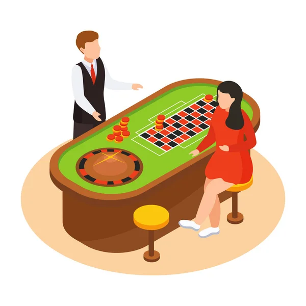 Sea Cruise Casino Composition — Stock Vector