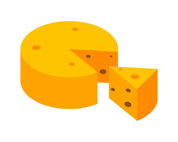 农民市场奶酪的组成 — 图库矢量图片