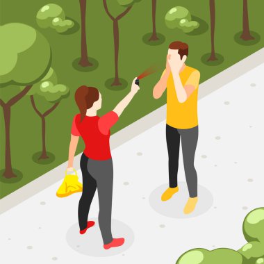 Biber gazı savunma kompozisyonu