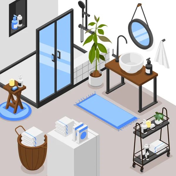 Salle de bain moderne Contexte — Image vectorielle