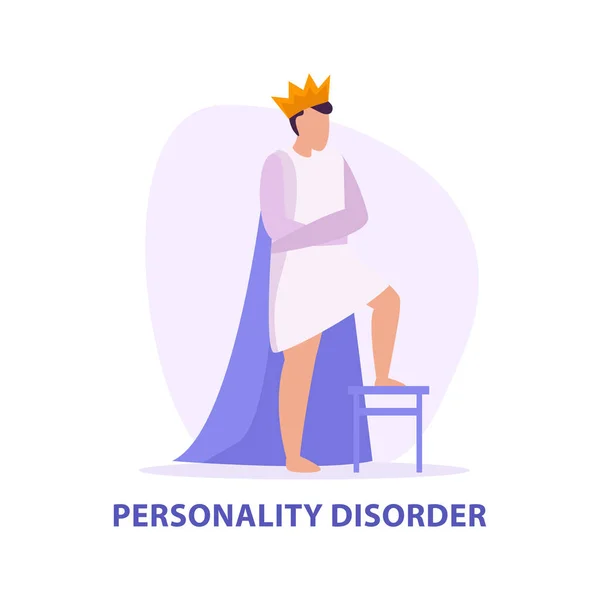 Personality Mental Disorder Composition — стоковый вектор