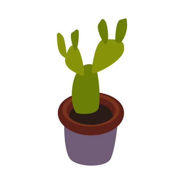 Cactus Pot Plant Composition — Stock Vector