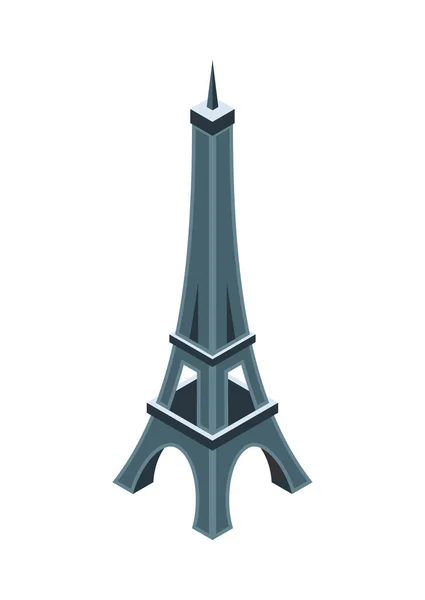 Eiffel Tower Isometric Composition — Vector de stock