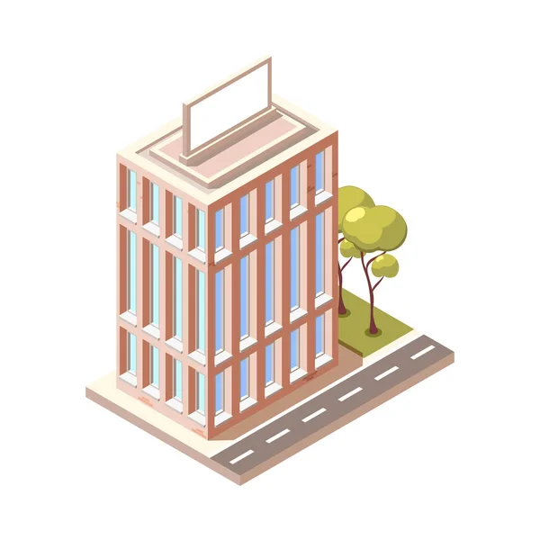 Composição moderna do bloco da cidade — Vetor de Stock