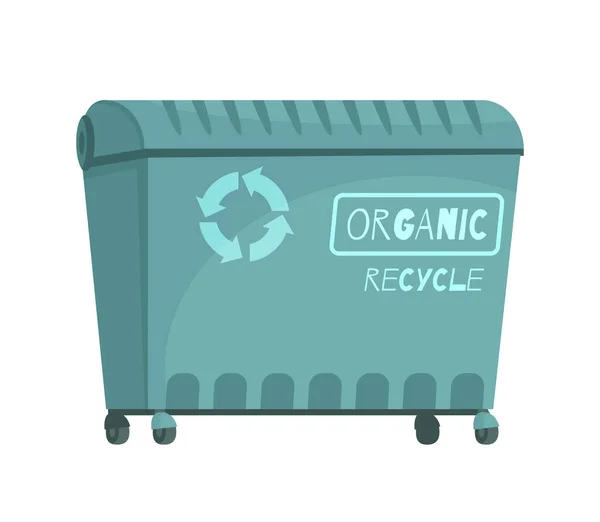 Organic Recycle Container Composition —  Vetores de Stock