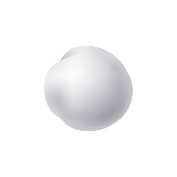 Snow Ball Realistic Composition — Image vectorielle