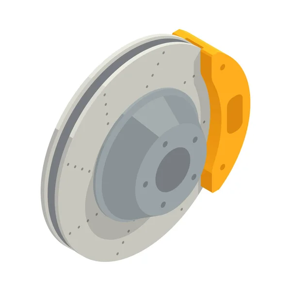 Car Disk Brake Composition — Image vectorielle